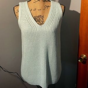 REDUCED!  LOFT - Mint Green Sweater Tank Top